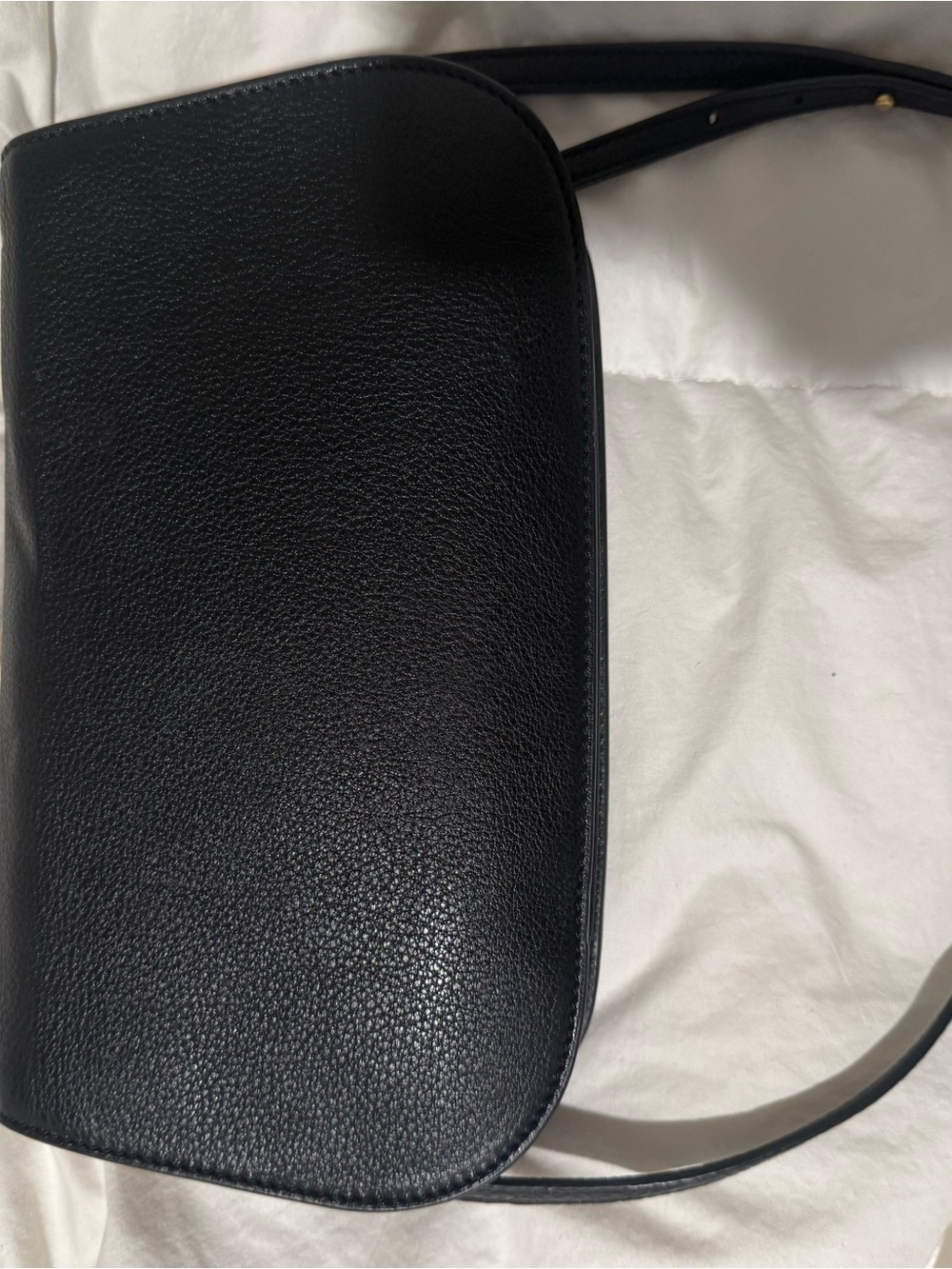 Tory Burch Black Pebbled Leather Crossbody with Gold Logo - Picture 4 of 4